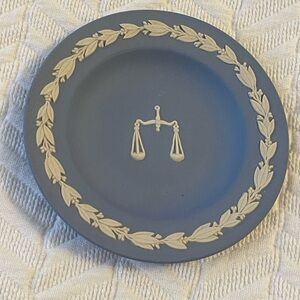 Wedgwood Blue Libra (Zodiac) Trinket Collectible Dish